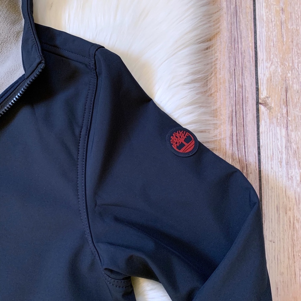 Timberland Navy Wind Resistant Hooded Jacket - Picture 4 of 7